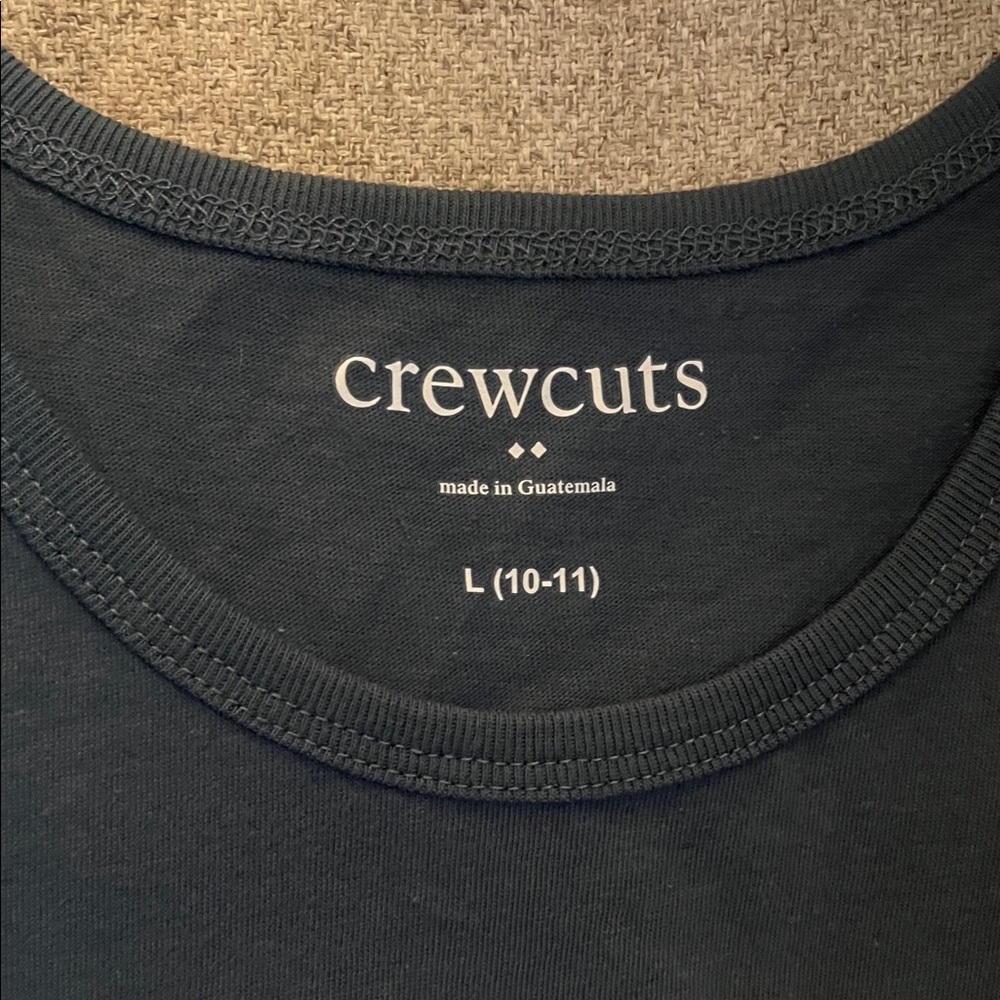 Crewcuts Navy Tank with White Stripe Detail - Picture 2 of 3